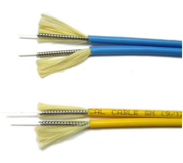 Cable de fibra óptica interior, Cable de fibra óptica blindado Duplex zipper