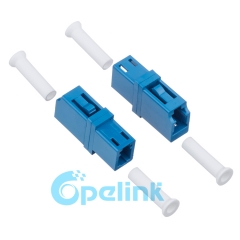 LC-LC plástico Simplex Rectangular Singlemode adaptador de fibra óptica