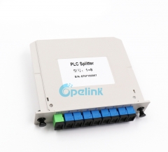 1x8 SC/APC-SC/PC LGX caja de plástico fibra óptica PLC divisor