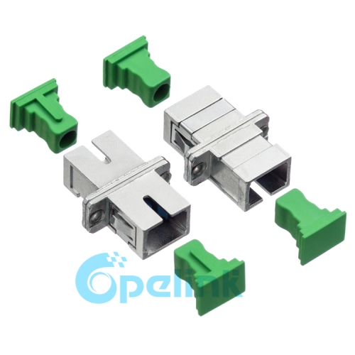 SC/APC Metal Simplex fibra óptica adaptador