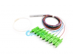 Divisor PLC de fibra óptica de tubo de acero Mini sin bloqueo