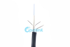 Cable de fibra Anti-roedor FTTH, tipo de arco autoportante Anti-ratón espiral central Acero inoxidable tubo blindado gota Cable de fibra óptica GJYXCKH