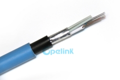 Mgtsv Cable de fibra óptica, 2-144 núcleo Cable de fibra al aire libre retardante de llama minería Cable de fibra óptica
