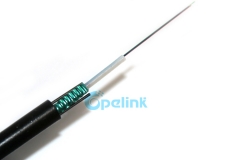 Cable de fibra al aire libre, Unitube luz-tubo suelto blindado Cable de fibra óptica GYXTW