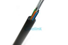 Cable de fibra exterior No blindado, Cable de fibra óptica singular No metálico de 2-144 núcleo GYFTY
