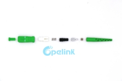 SC/APC Simplex Singlemode conector de fibra óptica SC Boot conector de fibra óptica