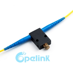 Atenuador de fibra óptica ajustable mecánico de tipo de cordón de fibra Singlemode SC-SC, atenuador óptico Variable en línea VOA