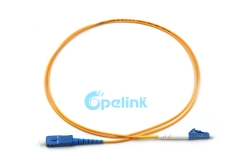 Jumper de fibra SC-LC, 2,0mm SM Simplex 9/125 Cable de parche de fibra óptica