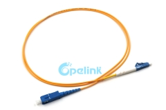 Jumper de fibra SC-LC, 2,0mm SM Simplex 9/125 Cable de parche de fibra óptica