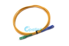 Jumper de fibra SC-SC/APC, 3,0mm SM Simplex 9/125 Cable de parche de fibra óptica