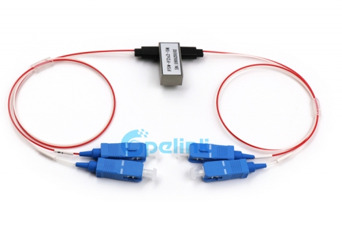 Interruptor de fibra óptica 2X2, interruptor óptico SC/PC FSW para el sistema de prueba de fibra
