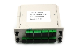 Casete de divisor óptico: 1x16 SC/APC divisor de fibra óptica PLC