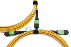 MPO/MTP Cable tronco, Cable de fibra redonda Singlemode Cable de parche de fibra óptica