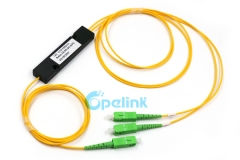 Divisor FBT de fibra óptica 1x2, acoplador FBT CAJA ABS SC / APC de 2,0 mm
