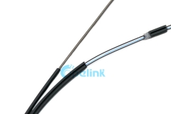 Cable de fibra óptica GJYXFCH FTTH, cable de fibra óptica de caída autoportante, cable de fibra FTTH de miembro de resistencia metálica