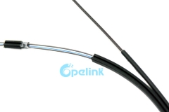 Cable de bajada de fibra FTTH, Cable de fibra óptica de bajada tipo 8 de acero trenzado autoportante, Cable de fibra óptica con miembro de resistencia de metal, Gjyxch / GJYXFCH