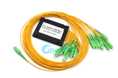 Divisor de la fibra óptica 1X16, divisor plástico de la fibra de la caja del ABS de SC / APC