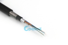 Cable de fibra óptica blindado GYTA53, cable de fibra óptica de doble cubierta directamente enterrado, cable óptico blindado de hasta 144 núcleos para exteriores