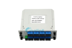 Divisor de fibra óptica tipo caja 1X16 LGX, divisor de fibra óptica de casete estándar, monomodo SC / UPC