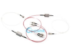 Interruptor óptico de alto rendimiento, interruptor mecánico de fibra óptica 1X2 OSW, monomodo FC / UPC