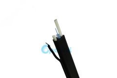4.5x9.5mm 1-12Fiber SM G652D FTTH Cable compuesto óptico, 3mm-Unitube 1.6FRP Waterblocking Yarn PE, personalizable