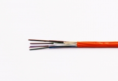 Gcyfty Cable óptico de soplado de aire no metálico trenzado multicapa, cable de fibra óptica de microducto soplado de aire para exteriores multinúcleo