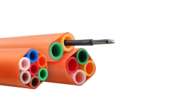Microducto enterrado directo de HDPE, microducto de instalación de cableado para cable de fibra óptica