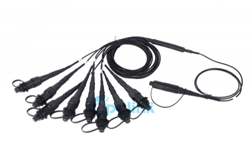 Terminal de divisor flexible 1x8 PLC, Mini FST con conector impermeable endurecido