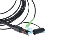 Cable de parche de fibra óptica SC/APC con conector H de alto rendimiento - FTTH, impermeable, compatible con Corning