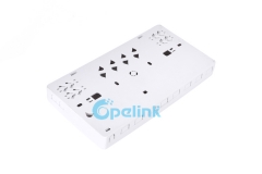 8 puertos de la placa frontal de la fibra de escritorio Caja de terminación de fibra óptica FTTH Outlet montado en la pared de la fibra interior